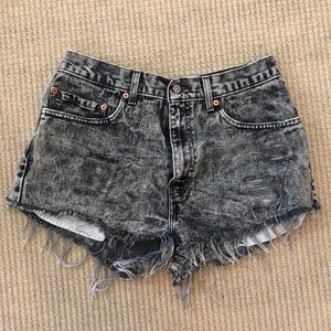 Levi’s 505 Acid Wash Shorts